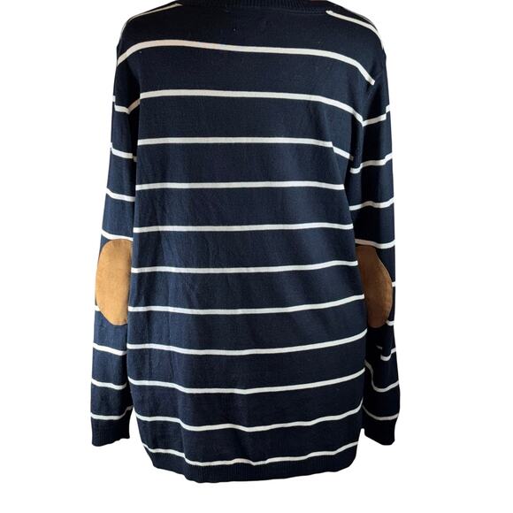 Market & Spruce Womens 3X Black & White Striped Nautical NWOT - Picture 2 of 7